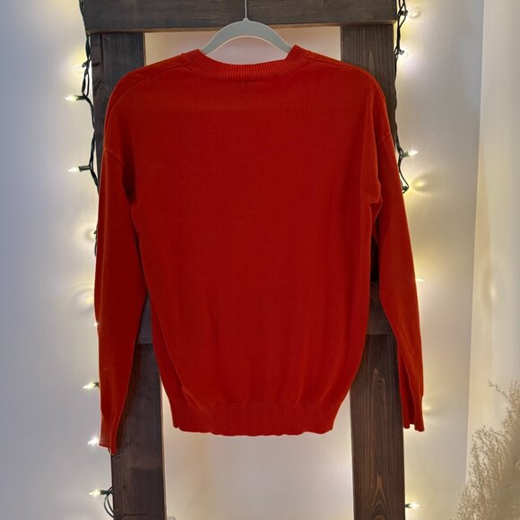 Orange Simons Sweater by TWIK - Stretchy - Size XS  (Viscose & Nylon) - Picture 5 of 7